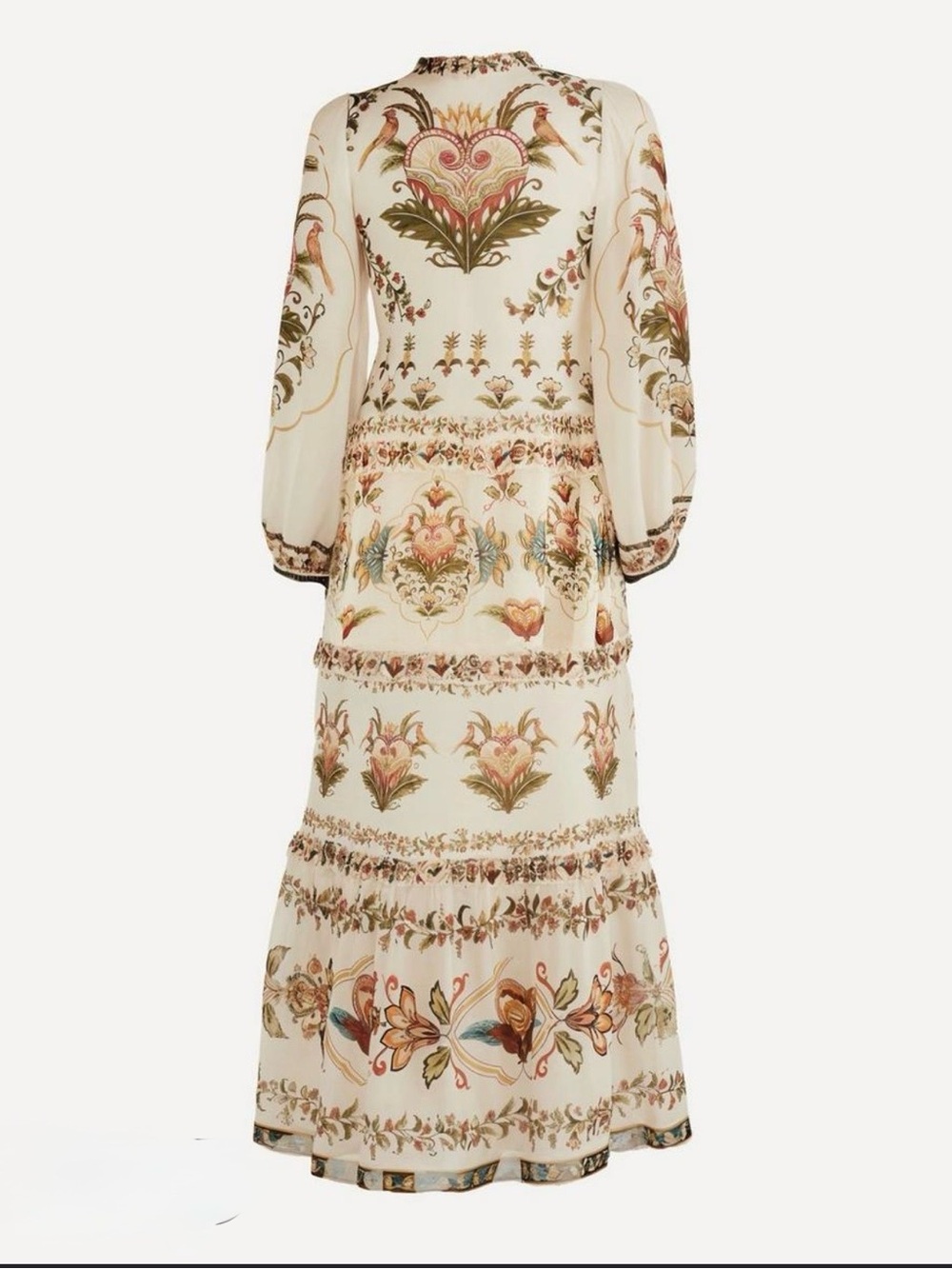 FARM Rio Cream Majestic Hearts Maxi Dress